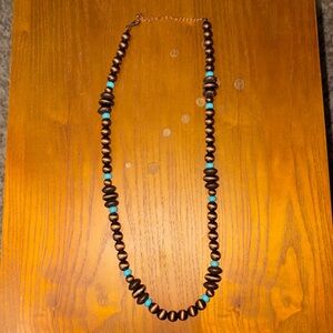 Copper engraved necklace